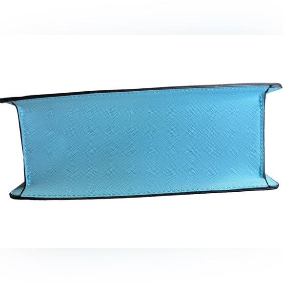 Aldo NWT Colorful Pink Blue Yellow Satchel Crossbody & Scarf Purse Bag (P054) - Picture 6 of 11